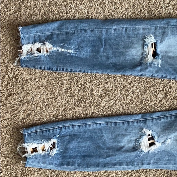 KanCan: 5/28 Leopard Patch Skinny Jeans:NWOT - Picture 4 of 6